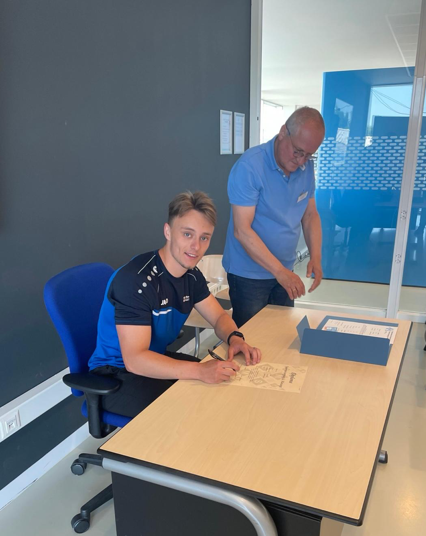 Cursist behaalt diploma